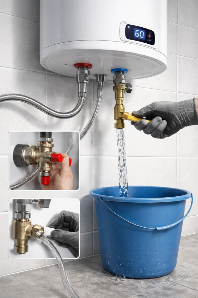 Як злити воду з бойлера: 3 безпечні способи