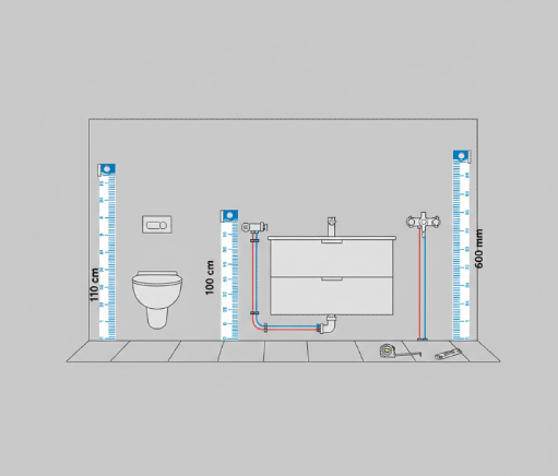 На какой высоте делают выводы под сантехнику: золотые стандарты и ошибки монтажа