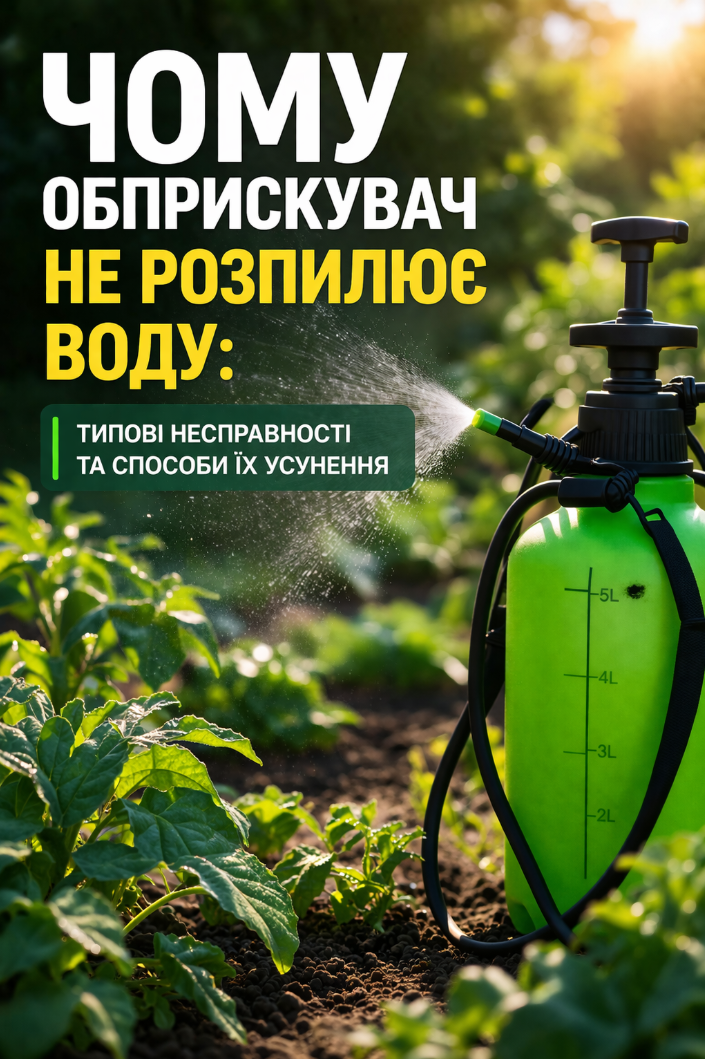 Почему опрыскиватель не распыляет воду: частые поломки и их решение