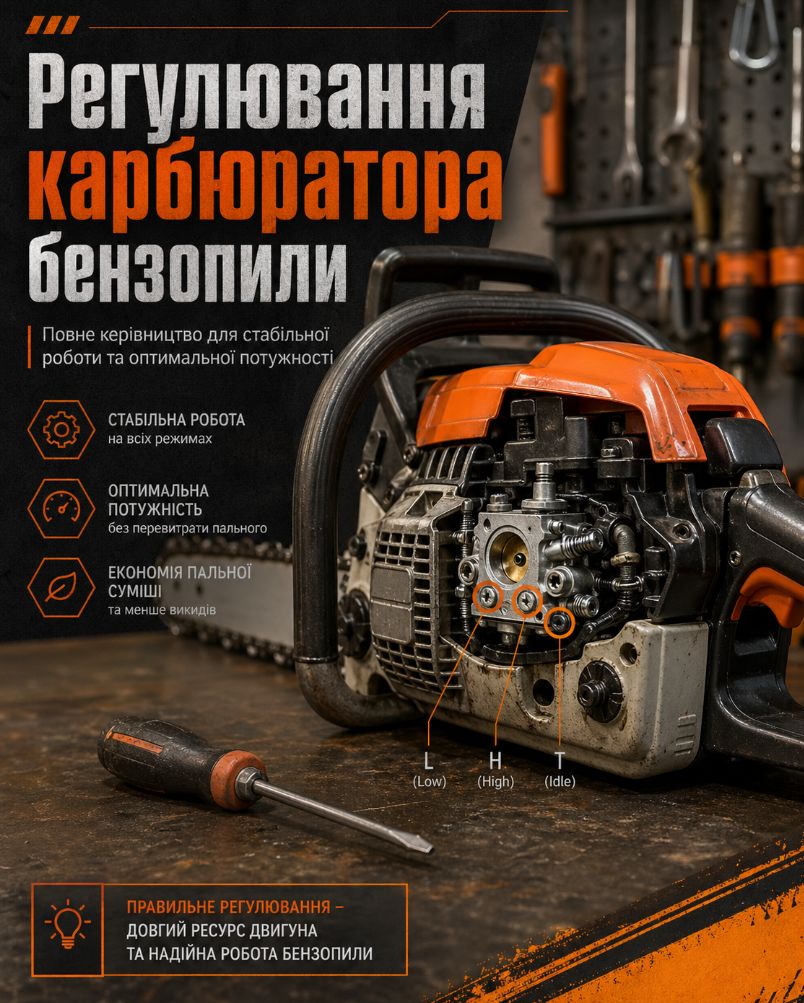 Регулировка карбюратора бензопилы: полный гайд