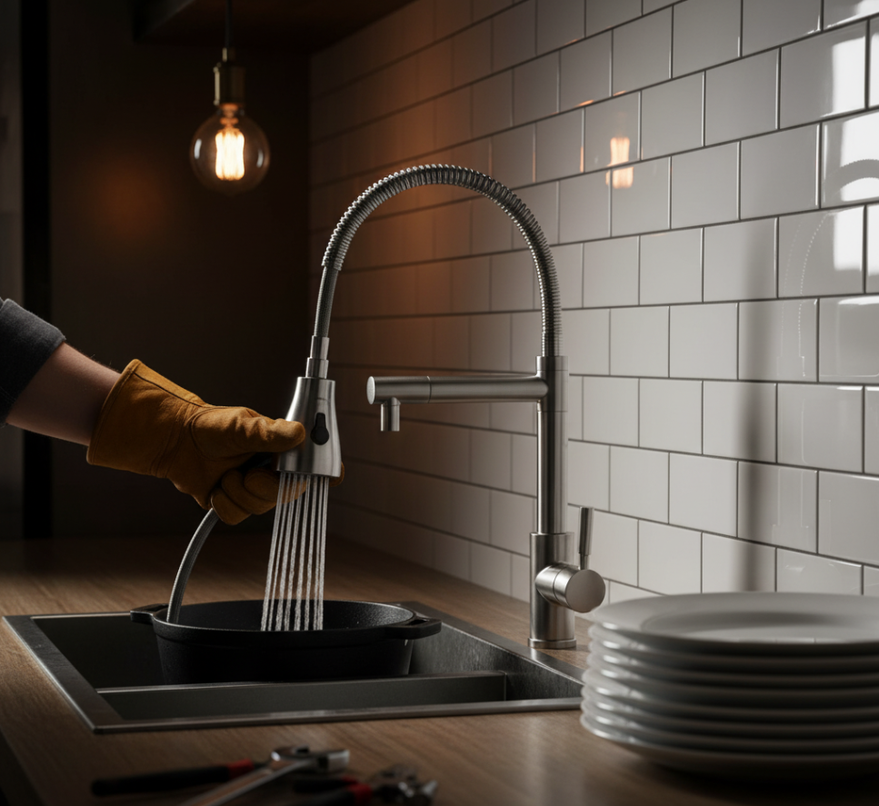 Смеситель с гибким изливом: плюсы и минусы