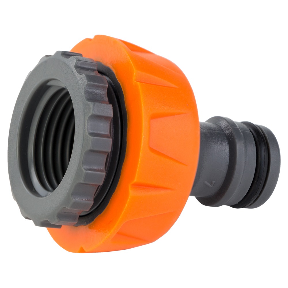 Адаптер для конектора Flora 1/2" універсальний в/р 1/2" х 3/4" (ABS + TPR)
