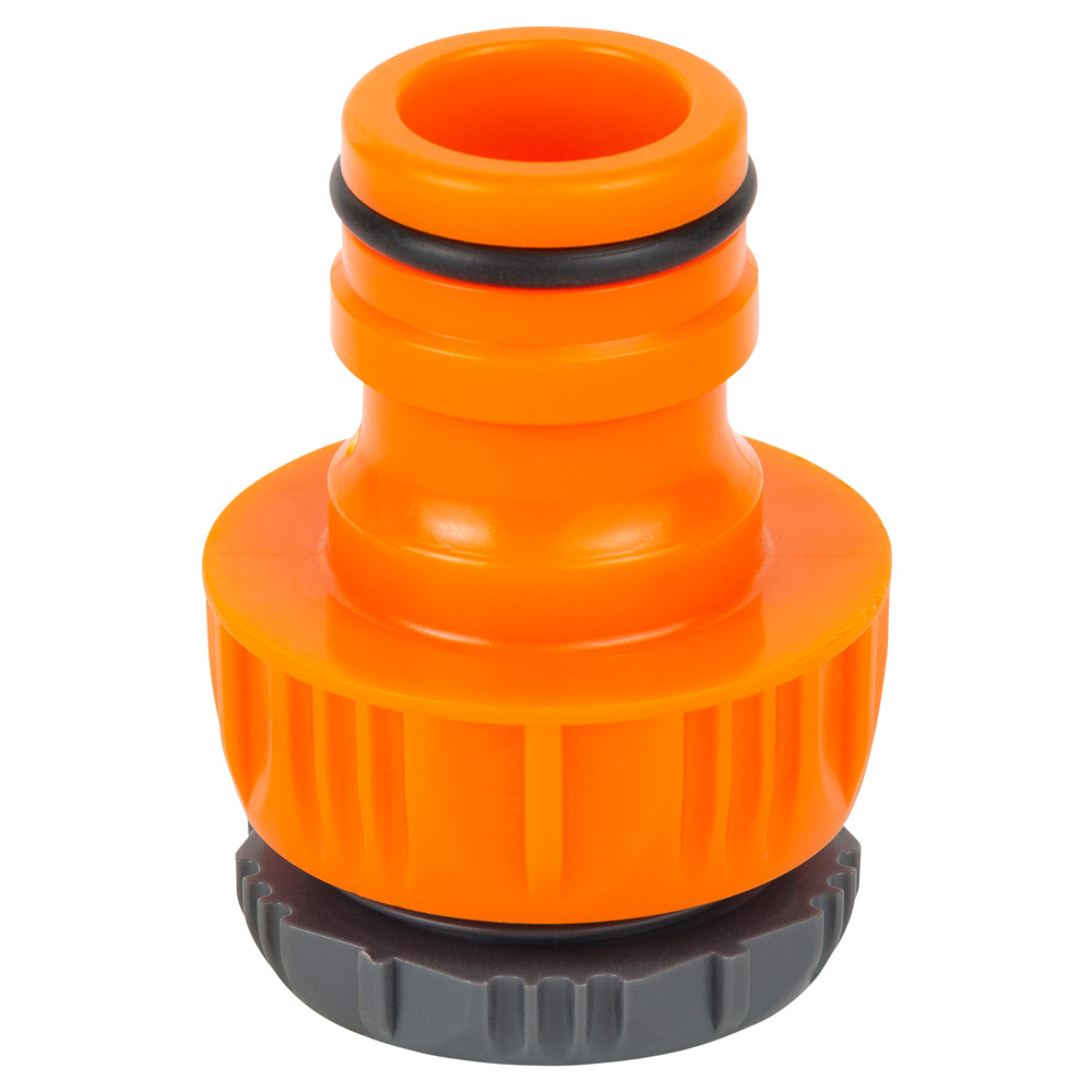 Адаптер для конектора Flora 3/4" універсальний 3/4" х 1" в/р (ABS)