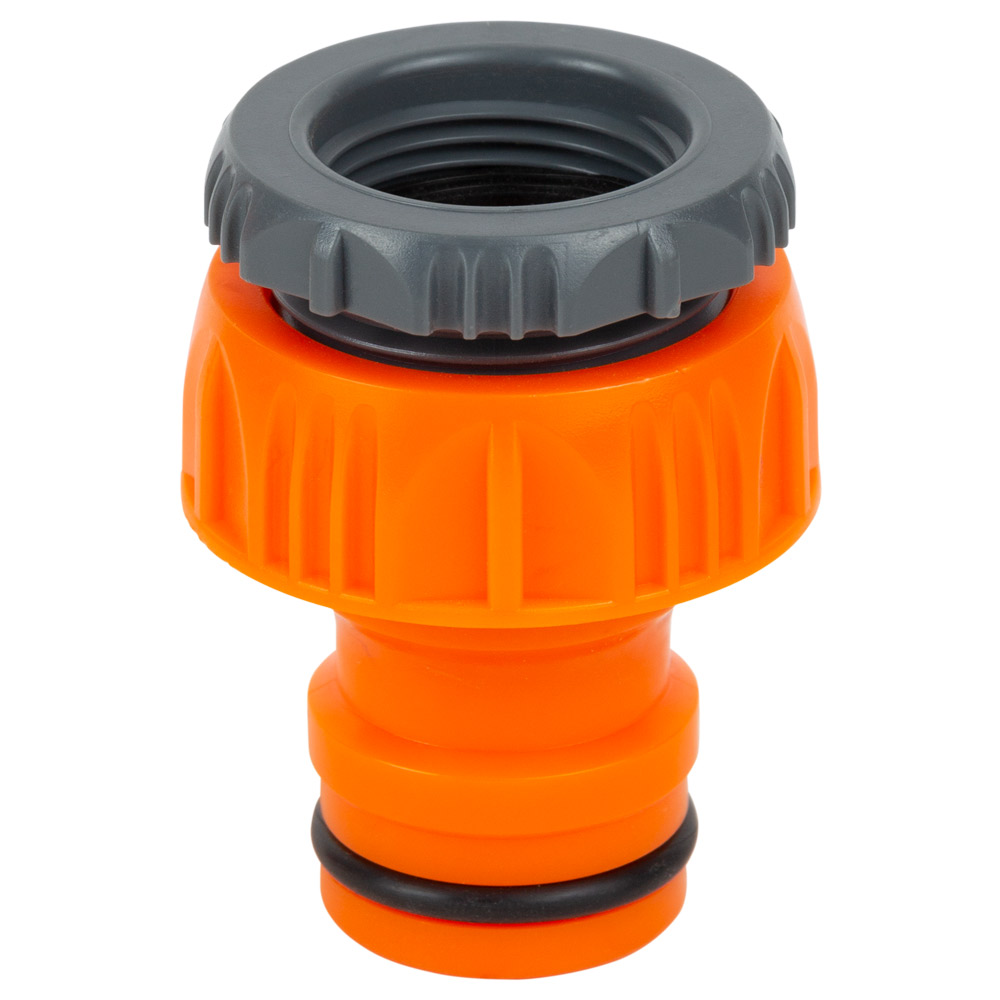 Адаптер для конектора Flora 3/4" універсальний 3/4" х 1" в/р (ABS)