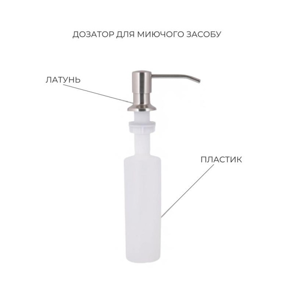 Акционный набор Lidz: мойка H4545 Decor 2,5/0,5 мм + Смеситель Aria для кухни с гибким изливом (k35) Grey