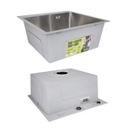 Акционный набор Lidz: мойка H5050H интегрированная Decor Honeycomb 2,5/0,5 мм LDH5050DEC48365 + Смеситель Aria для кухни с гибким изливом (k35) Grey