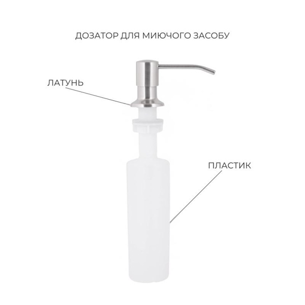 Акционный набор Lidz: Мойка H7545 Brushed 3,0/1,0 мм + Смеситель Aria для кухни с гибким изливом (k35) Grey