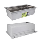 Акционный набор Lidz: Мойка H7545 интегрированная Decor Honeycomb 3,0/1,0 мм LDH7545DEC48372 + Смеситель Aria для кухни с гибким изливом (k35) Grey