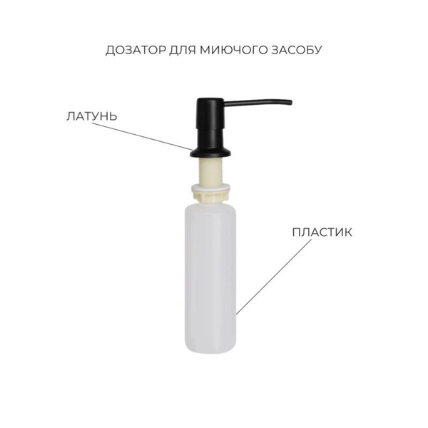 Акционный набор Lidz: Мойка интегрированная Decor Black PVD Honeycomb 3,0/1,0 мм + Смеситель Aria для кухни с гибким изливом (k35) Black