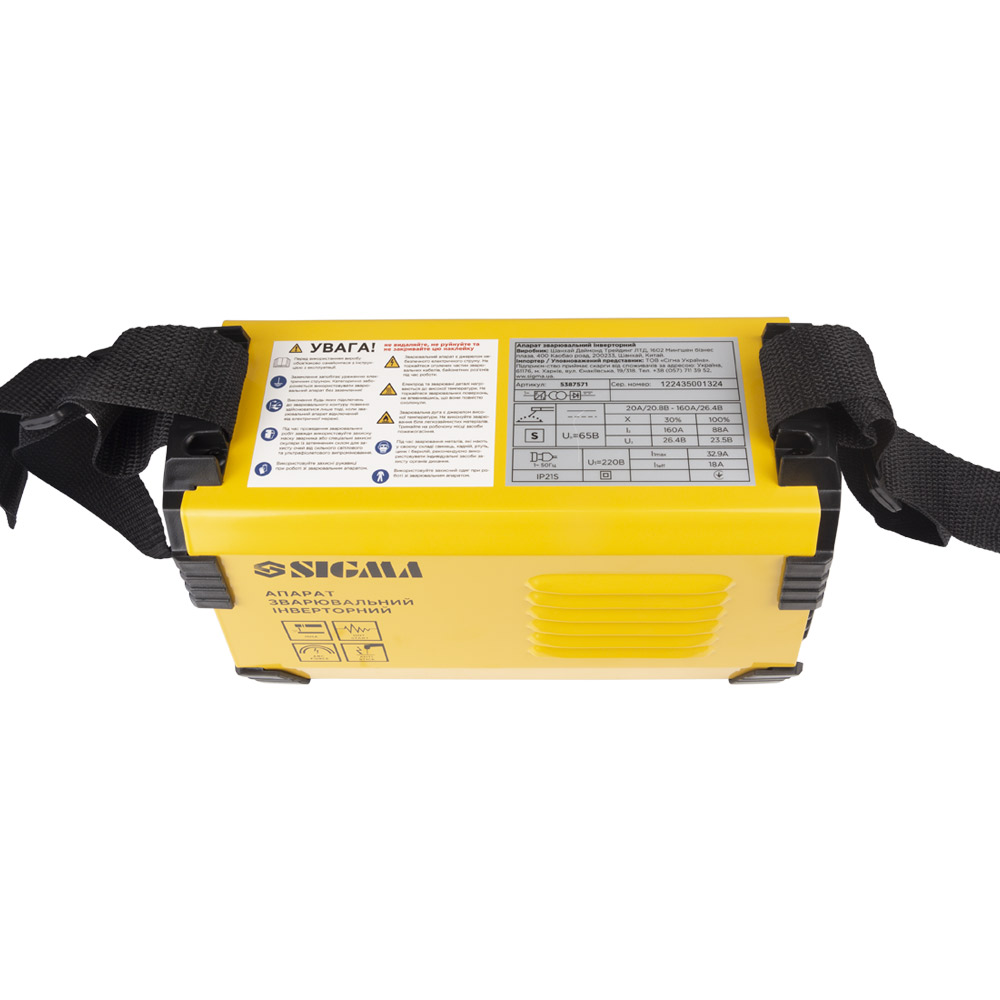 Апарат зварювальний Sigma інверторний ММА-160А електрод 4 мм дисплей