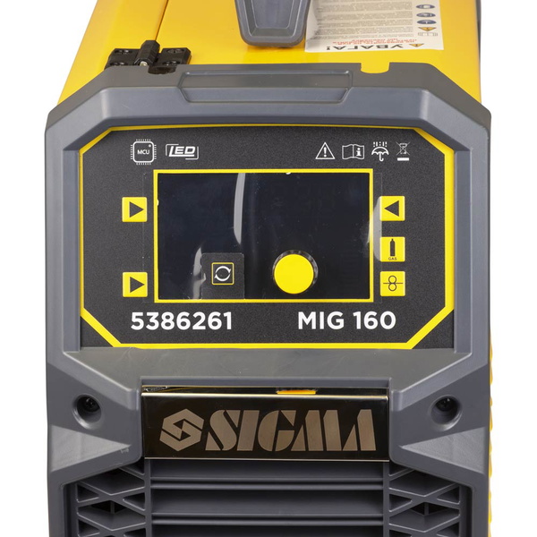 Аппарат сварочный Sigma инверторный полуавтомат MIG/MMA-160А электрод 4 мм проволока 0.8-1 мм LED