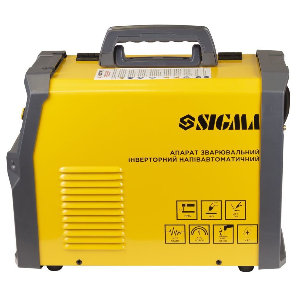 Апарат зварювальний Sigma інверторний напівавтомат МIG/MMA-160А електрод 4 мм дріт 0.8-1 мм LED