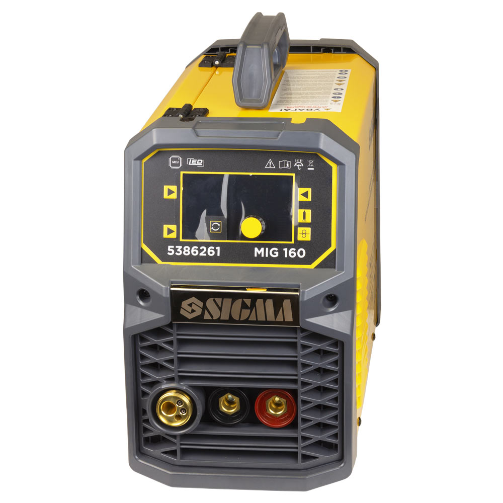 Апарат зварювальний Sigma інверторний напівавтомат МIG/MMA-160А електрод 4 мм дріт 0.8-1 мм LED