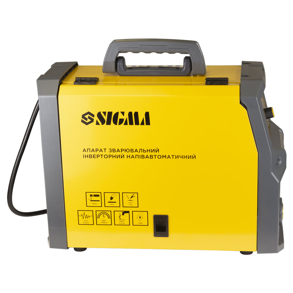 Апарат зварювальний Sigma інверторний напівавтомат МIG/MMA-180А електрод 5 мм дріт 0.8-1 мм LED