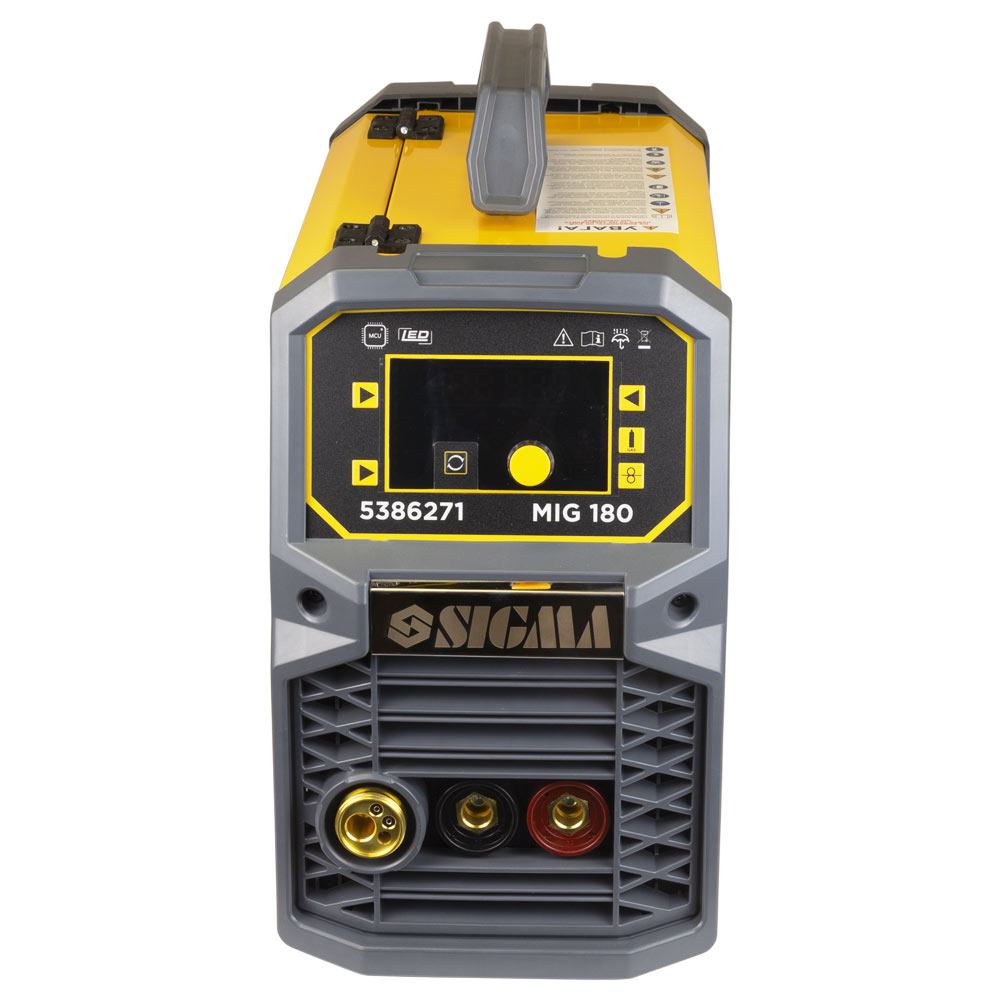Апарат зварювальний Sigma інверторний напівавтомат МIG/MMA-180А електрод 5 мм дріт 0.8-1 мм LED