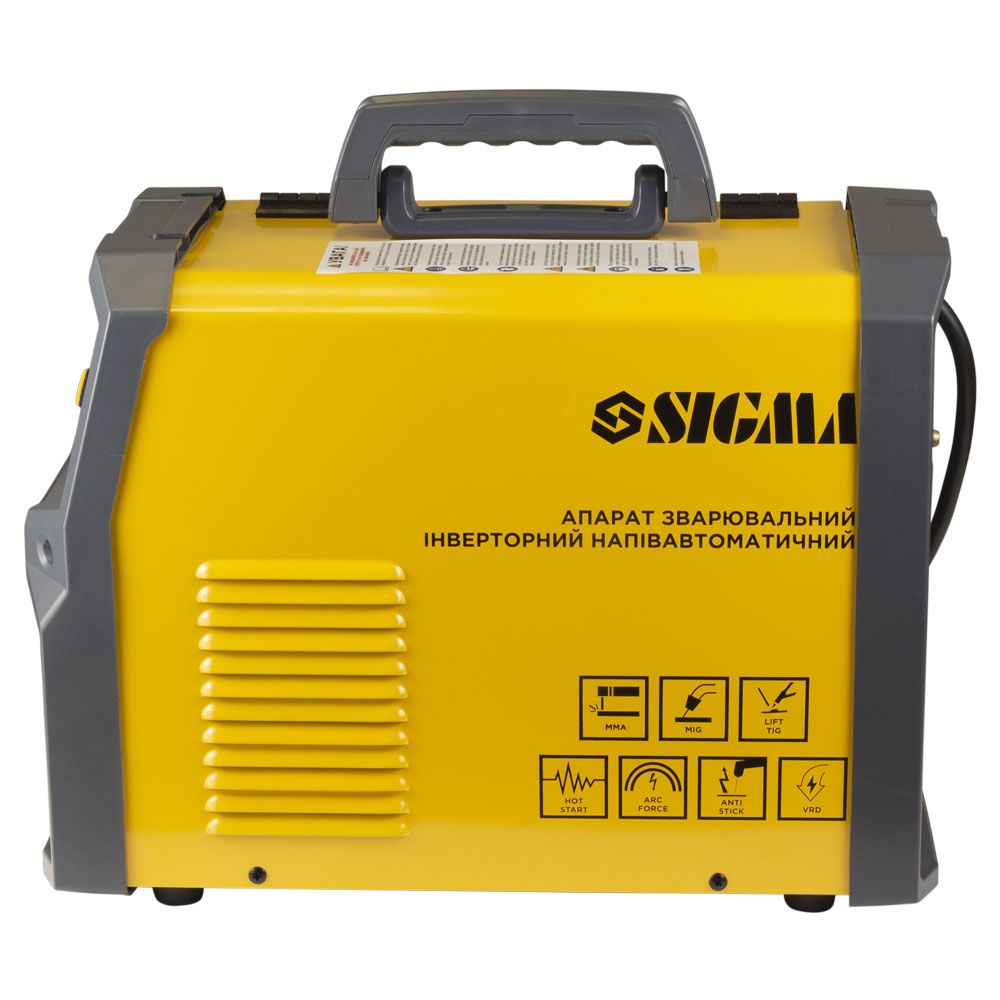 Апарат зварювальний Sigma інверторний напівавтомат МIG/MMA-180А електрод 5 мм дріт 0.8-1 мм LED