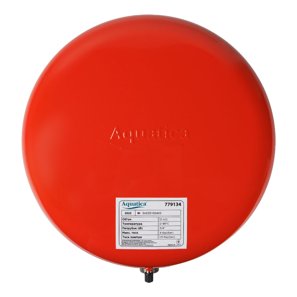 Бак Aquatica для системи опалення плоский 12 л Ø325