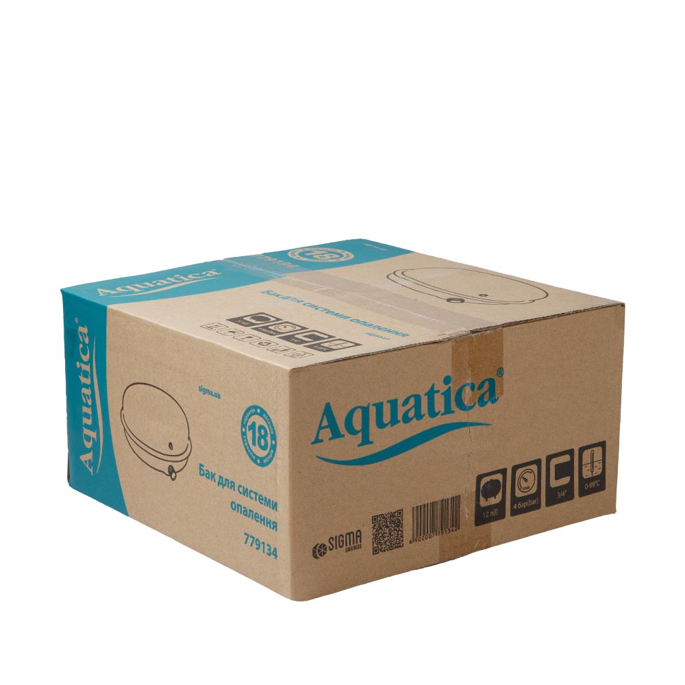 Бак Aquatica для системи опалення плоский 12 л Ø325