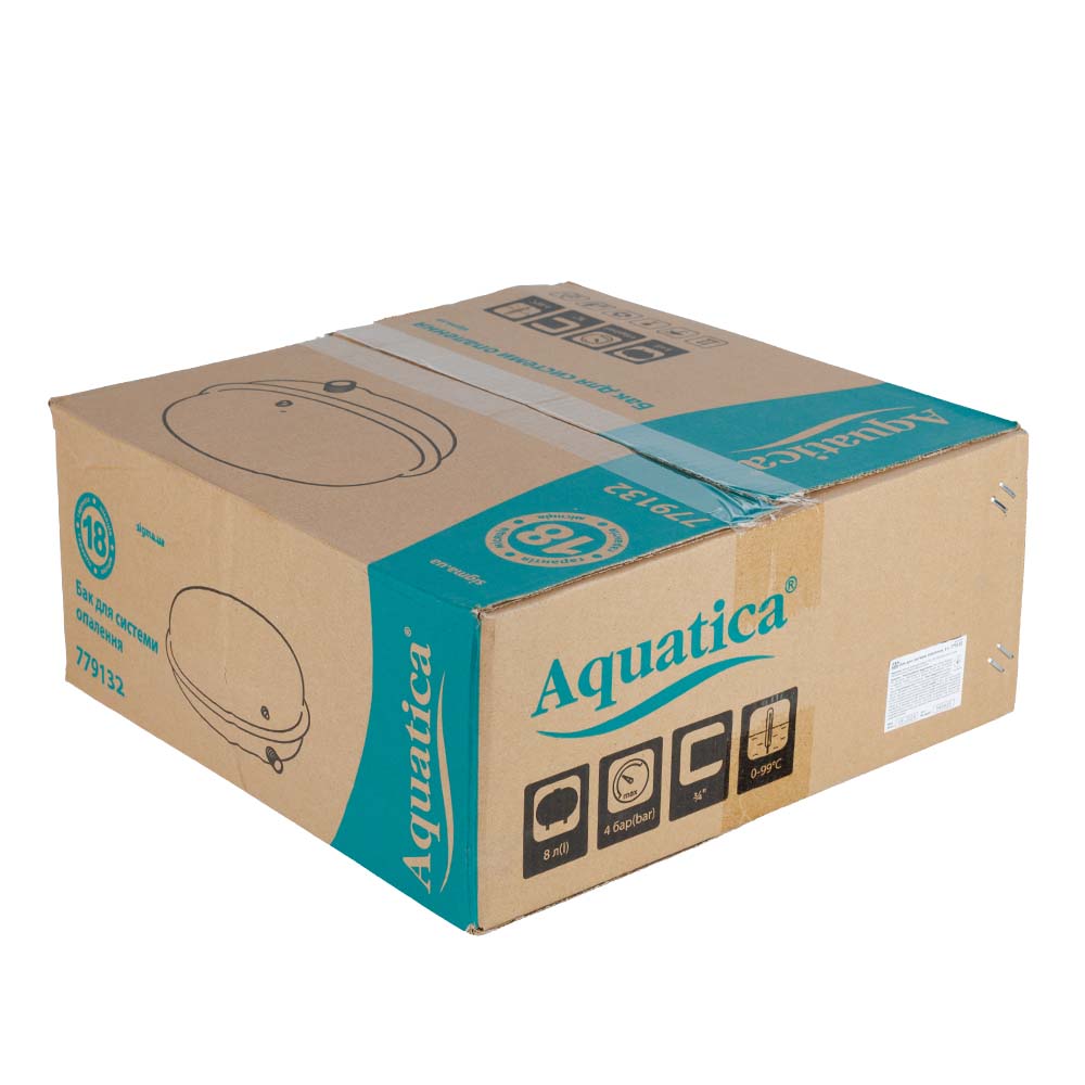 Бак Aquatica для системи опалення плоский 8 л Ø325