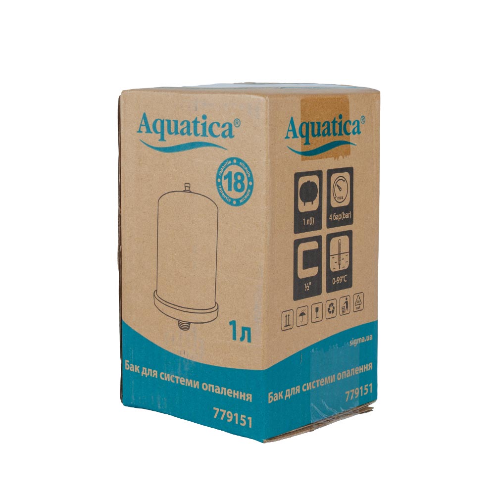 Бак Aquatica для системи опалення циліндричний 1 л