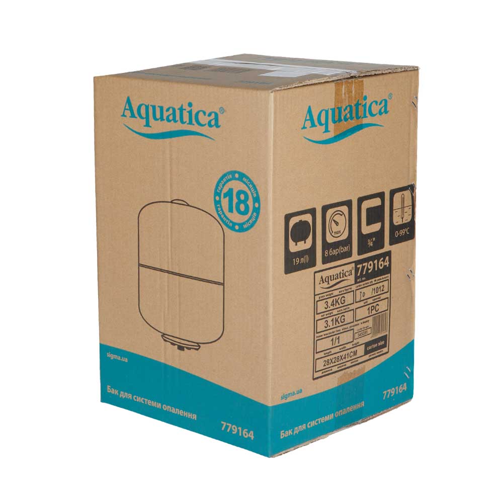 Бак Aquatica для системи опалення циліндричний (розбірний) 19 л