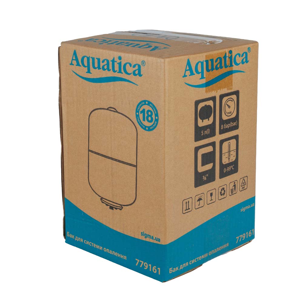 Бак Aquatica для системи опалення циліндричний (розбірний) 5 л