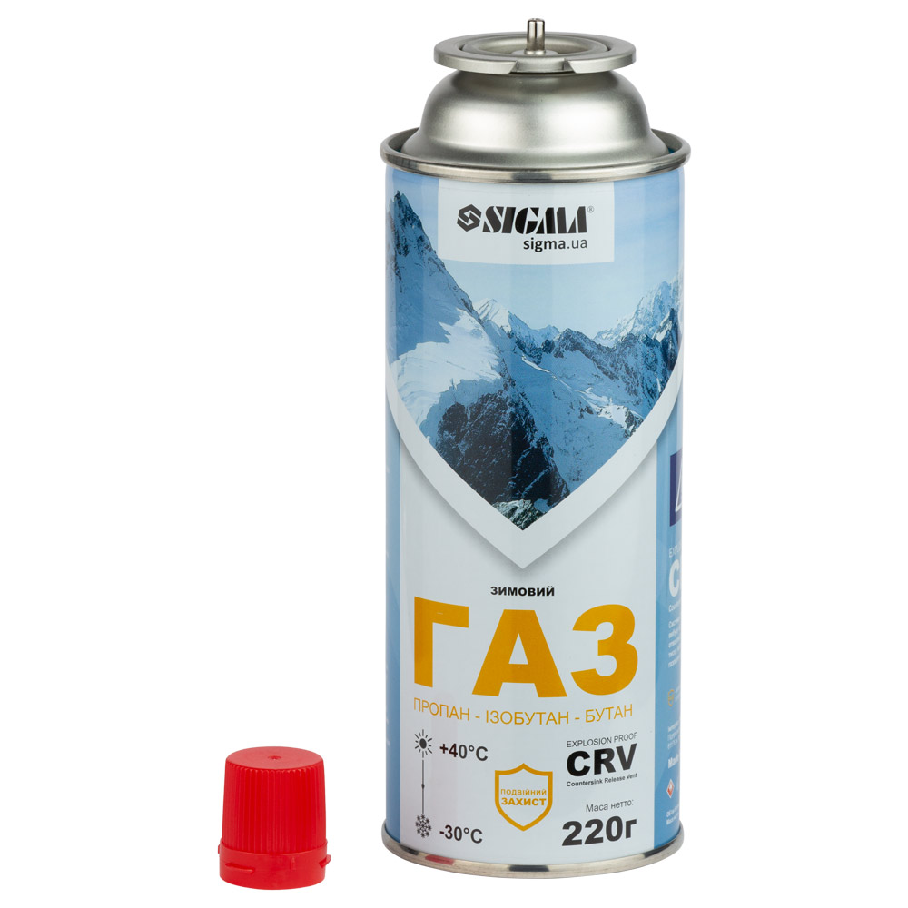 Баллон Sigma CrV газовый зимний 220 г Корея