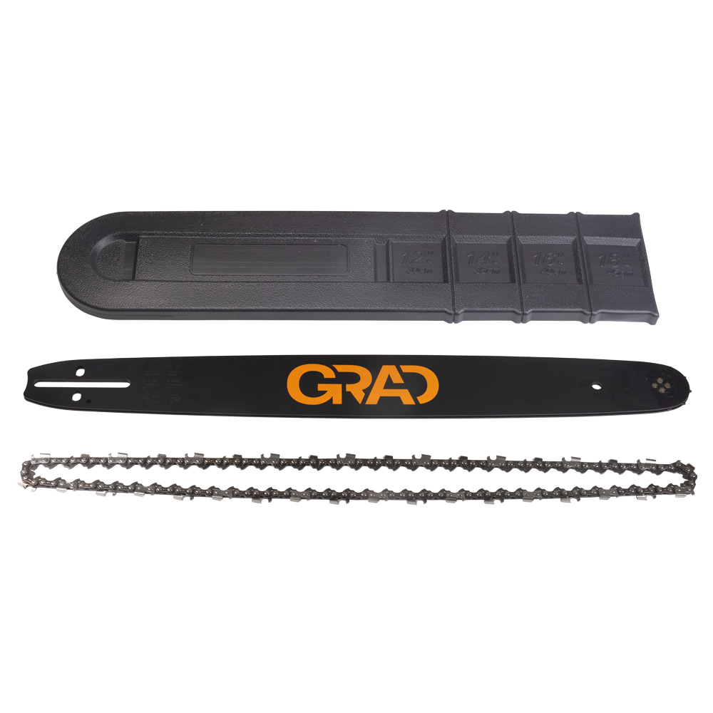 Бензопила ланцюгова Grad 2.6кВт шина 45 см крок ланцюга 0.325