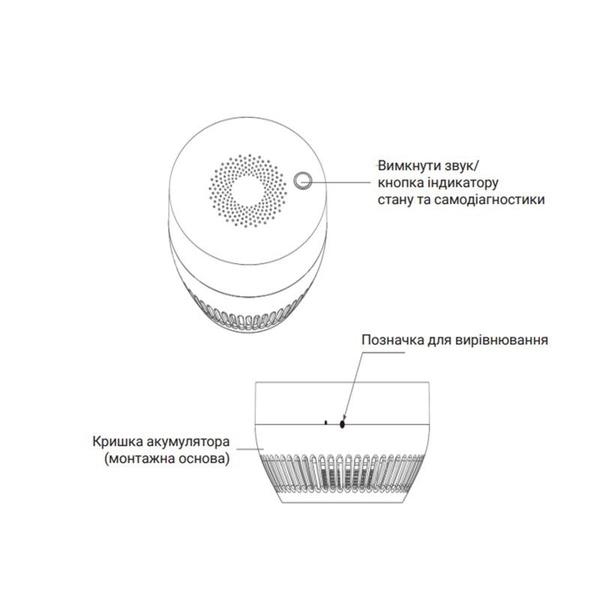 Беспроводной датчик дыма Thermo Alliance ZigBee (ZB-ZSA)