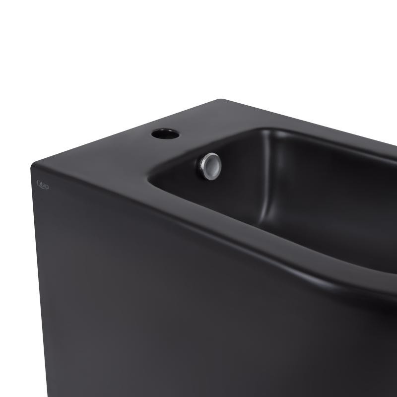 Біде підлогове Qtap Scorpio 530 x 360 x 395 Matt black (QT14441003CMB)