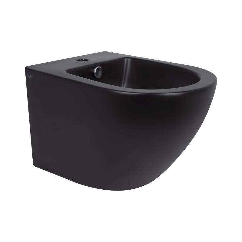 Біде підвісне Qtap Robin 495 х 370 х 325 Matt black (QT1355046FMB)