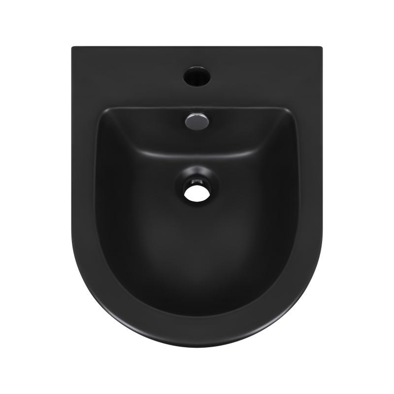 Біде підвісне Qtap Robin 495 х 370 х 325 Matt black (QT1355046FMB)