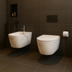 Биде подвесное Qtap Robin 515 x 370 x 350 мм, Marble (QT13551381GMR)