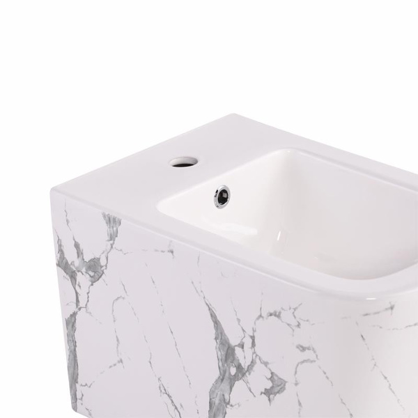 Биде подвесное Qtap Tern 520 x 350 x 330 мм, Marble (QT17551303GMR)