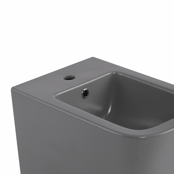 Биде подвесное Qtap Tern 520 x 350 x 330 мм, Stone grey (QT17551303GSG)