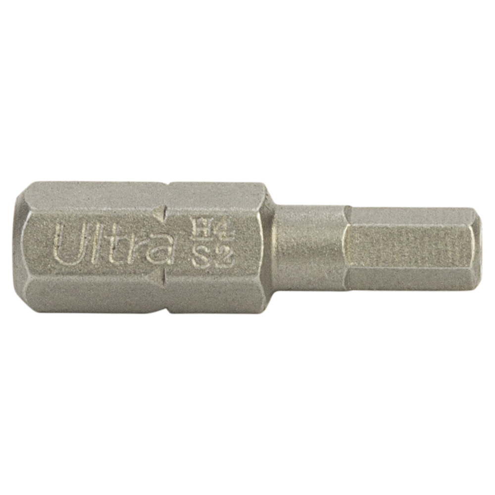Біти Ultra Hex S2 4 x 25 мм 1/4" 10 шт (блістер)