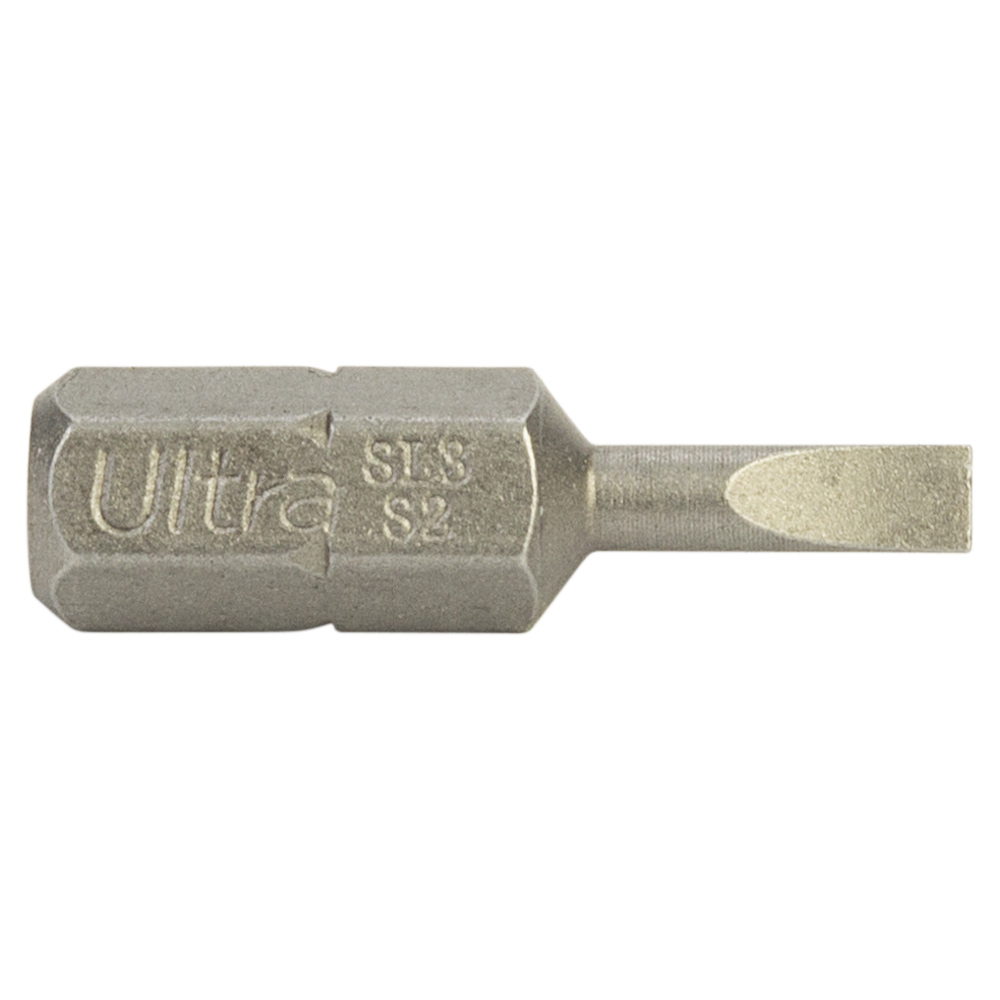 Біти Ultra S2 SL3 x 25 мм 1/4" 10 шт (блістер)