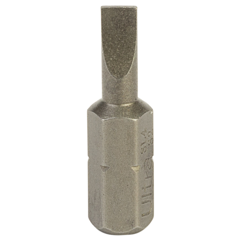 Біти Ultra S2 SL4 x 25 мм 1/4" 10 шт (блістер)