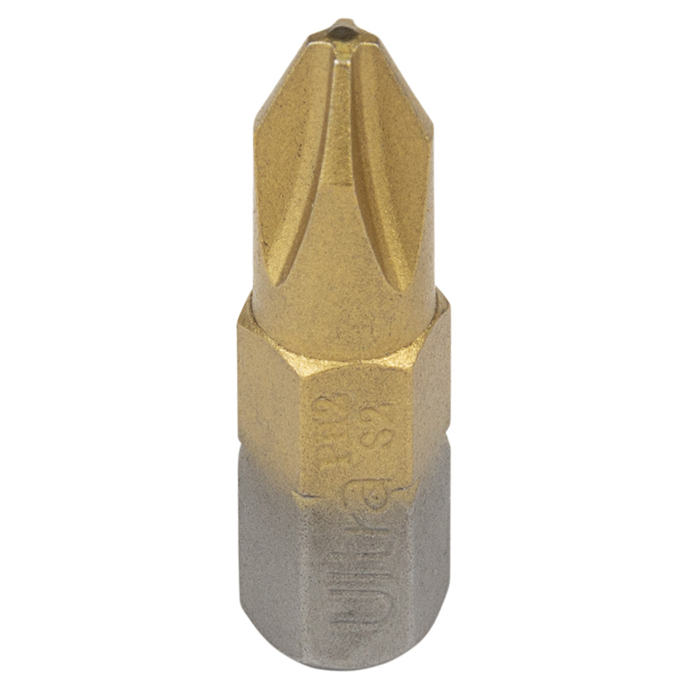 Біти Ultra Tin S2 PH2 x 25 мм 1/4" 10 шт (блістер)