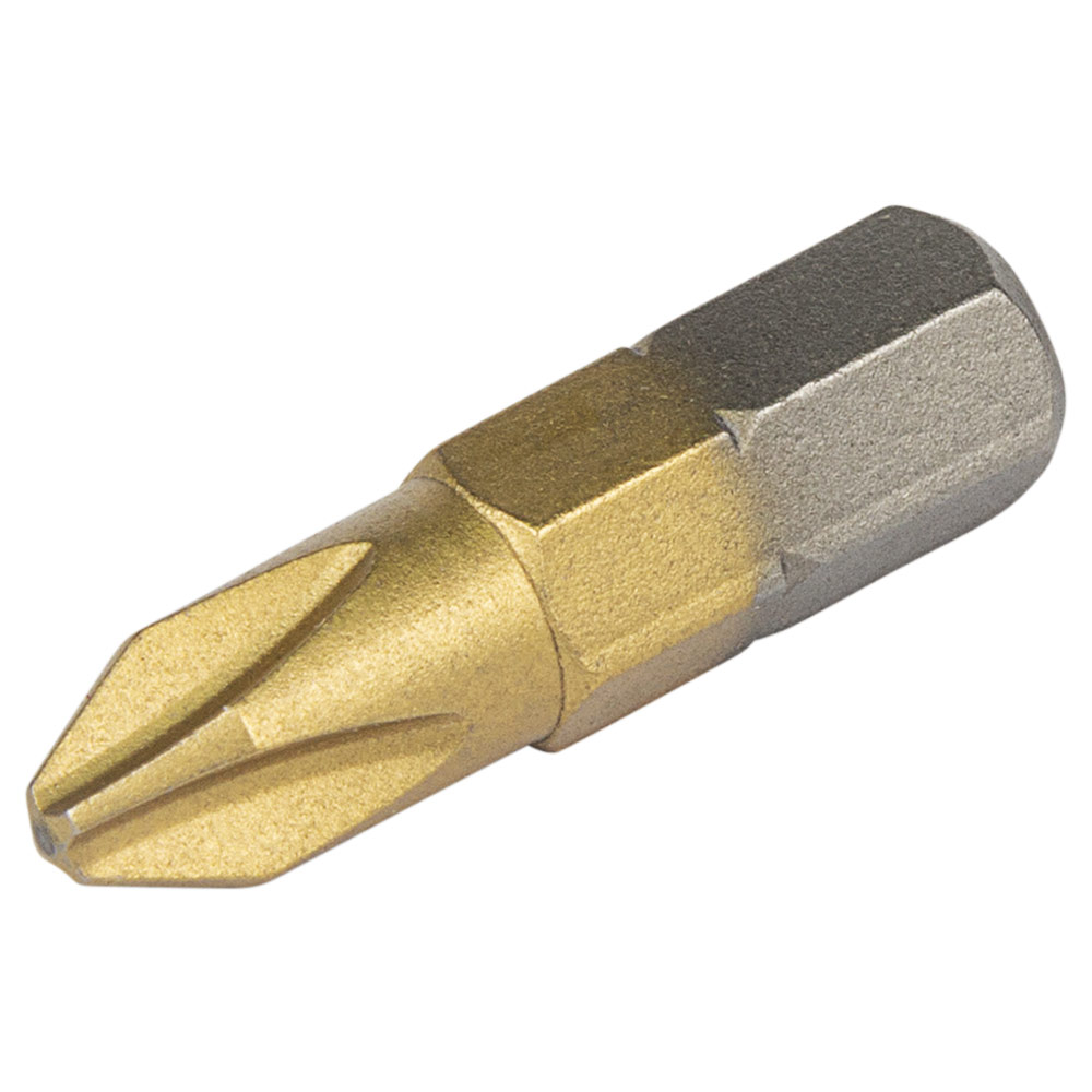 Біти Ultra Tin S2 PH2 x 25 мм 1/4" 10 шт (блістер)