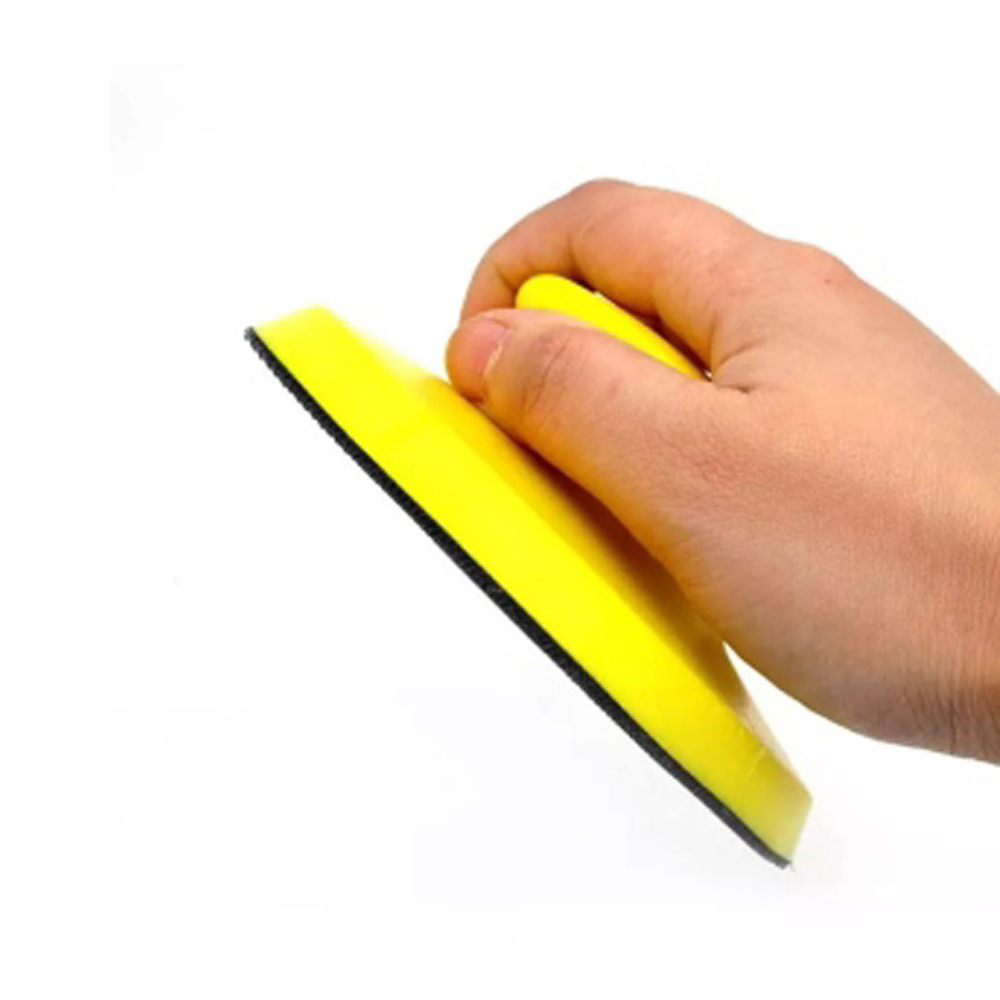 Блок шліфувальний Sigma ручний поліуретановий Ø125 мм з липучкою (круглий)