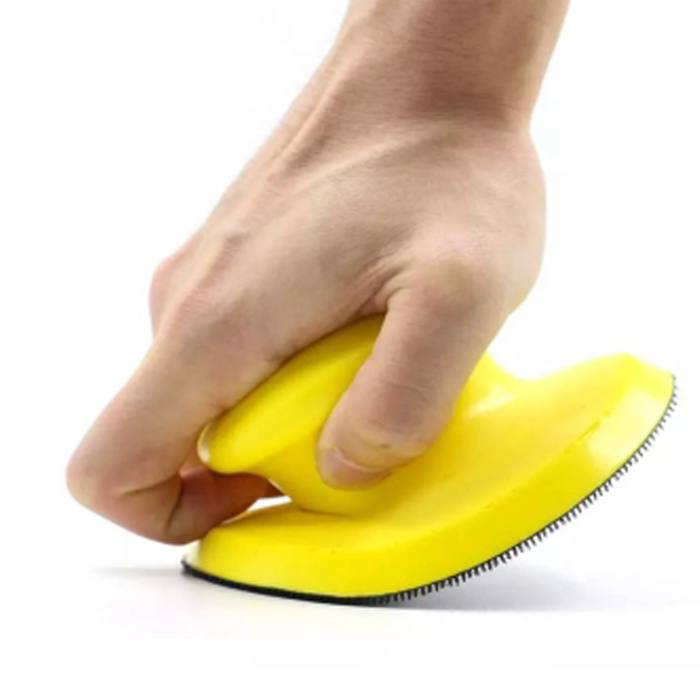 Блок шліфувальний Sigma ручний поліуретановий Ø125 мм з липучкою (круглий)