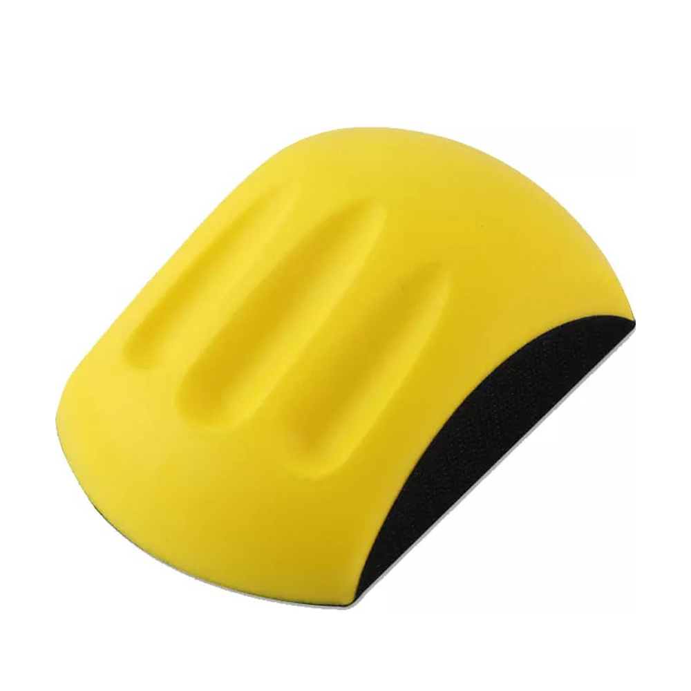 Блок шлифовальный Sigma ручной полиуретановый Ø125 мм с липучкой (прямоугольный)