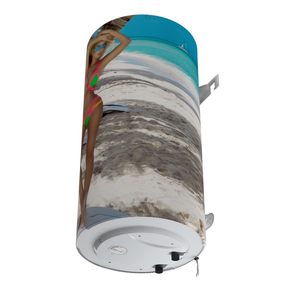 Декоративний чохол для бойлера Willer EV80DR Optima (Дівчина на пляжі / 1047 х 810 мм / 29)