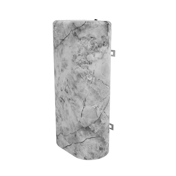 Декоративный чехол для бойлера Willer IV80DR-Brig (Белый мрамор / 980 х 985 мм / 10)
