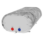 Декоративный чехол для бойлера Willer IV80DR-Brig (Белый мрамор / 980 х 985 мм / 10)