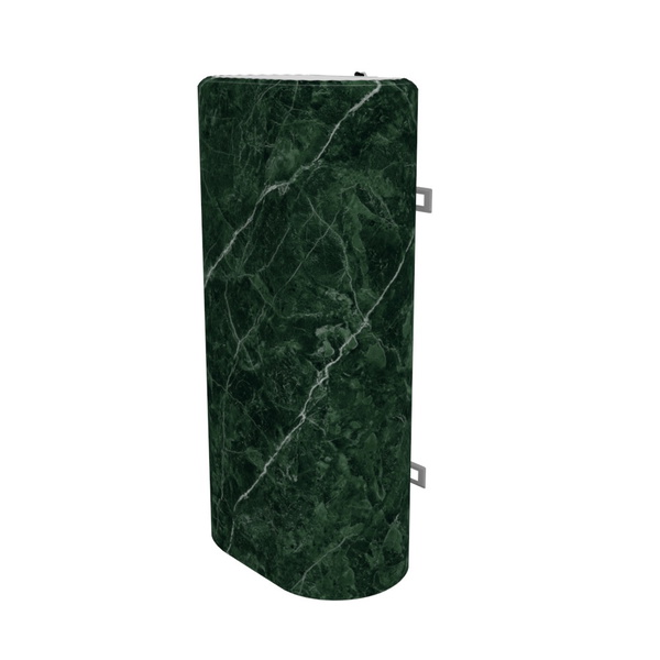 Декоративный чехол для бойлера Willer IV80DR-Brig (Черный мрамор / 980 х 985 мм / 11)