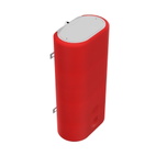 Декоративный чехол для бойлера Willer IV80DR-Brig (Диагональ красная / 980 х 985 мм / 70-2)