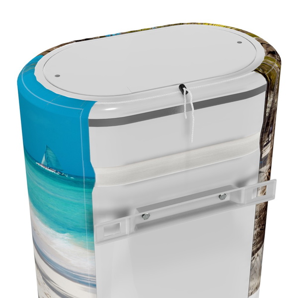 Декоративний чохол для бойлера Willer IV80DR-Brig (Дівчина на пляжі / 980 х 985 мм / 13)