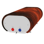 Декоративный чехол для бойлера Willer IV80DR-Brig (Орех / 980 х 985 мм / 15)